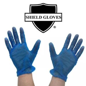 500 Powder Free Vinyl Gloves Food Service 5 MIL X-Large Disposable Non-Exam Blue - Picture 1 of 5