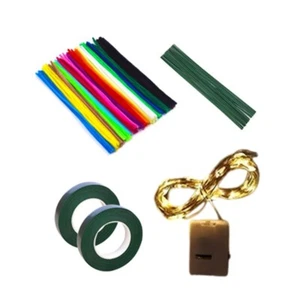 DIY Colorful Work Making Kits with 20Color Chenilles Stems and Light String - Zdjęcie 1 z 8
