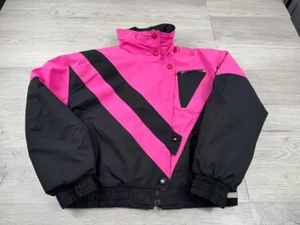 Vintage White Stag Jacket Womens M Gore-Tex Colorblock Ski Snow Outdoor Lined - Picture 1 of 20