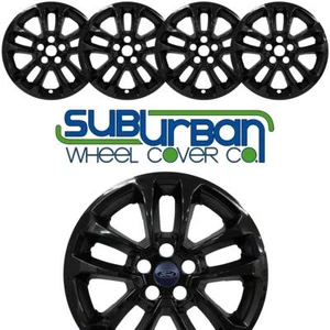 FITS 2020-2022 Ford Escape SE 17" Gloss Black Wheel Skins # IMP-462BLK NEW SET/4 - Picture 1 of 9