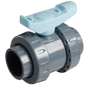 Valvola a sfera in PVC bighiera incollaggio diametro 63 irrigazione piscina - Foto 1 di 1