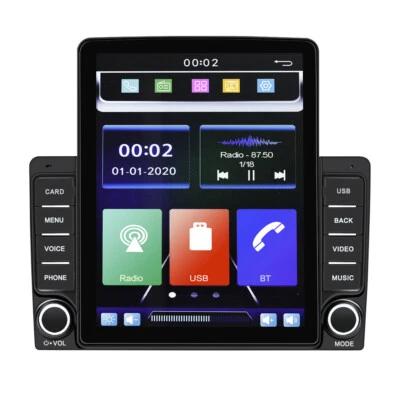 9.5" IPS Touch Screen GPS Camera 2 DIN Android 9.1 Car Stereo MP5 Player - Image 1 of 4