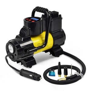 Portable Mini Tire Inflator Air Compressor Pump-DC 12V Tire Pump 140W 150 PSI - Picture 1 of 6