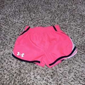 Pantaloncini Under Armour Ragazza Ragazzo Taglia 6 Rosa Running - Foto 1 di 2