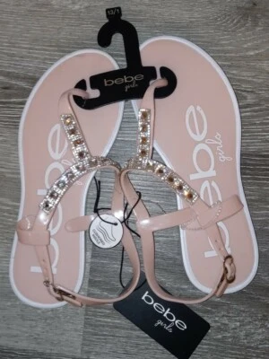 ¡¡NUEVO!! Sandalias Bebe Niñas Tanga Estrás Rosa Rubor Talla 13/1 M  Foto 1 de 4