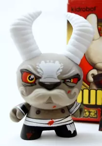 Kidrobot Dunny 3" Side Show Scribe Bay Fog Brawler ?/?? Chase Gray Art Figure - Picture 1 of 3