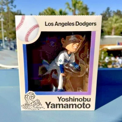 Yoshinobu Yamamoto 2024 LA Dodgers Bobblehead SGA ~ Yoshi Man - Image 1 of 2