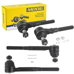 MOOG Front Inner and Outer Tie Rod Ends for Ford F-150 F-250 Expedition E11 NJ - Picture 1 of 7