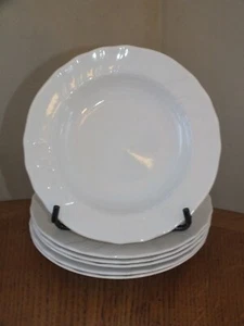 6 assiettes creuses en porcelaine blanche Villeroy et Boch modèle Diamant - Imagen 1 de 7