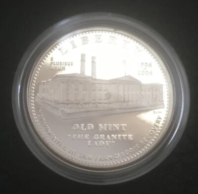 2006 S San Francisco Old Mint Silver Dollar PROOF Commemorative Coin - Image 1 of 4