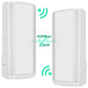 2.5KM Wireless WLAN Bridge 5.8G 450Mbps Outdoor Wifi Range Extender Wlan Brücke - Bild 1 von 12