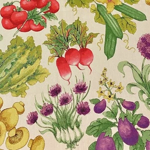 Lettuce Mushroom Cucumber Vegetable Kitchen Tote Bag Apron Cotton Twill Fabric - Bild 1 von 2