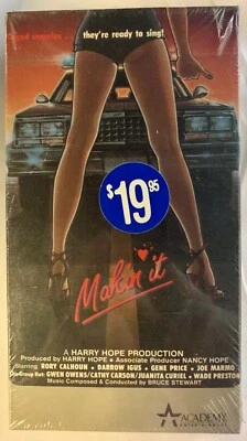 Makin It VHS, 1986 New Sealed ACADEMY Double Flap Comedy RARE FIRST RELEASE! - Image 1 of 4