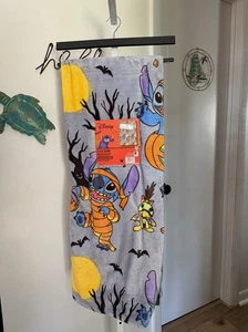 NEW Disney Stitch Mummy Pumpkin Plush Throw Blanket 50x70 - Picture 1 of 1