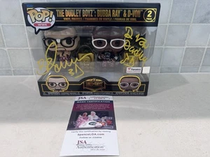 WWE Dudley Boys Funko Paquete de 2 Firmado Bubba Ray y D-Von Autógrafo Certificado de Autenticidad JSA - Imagen 1 de 13