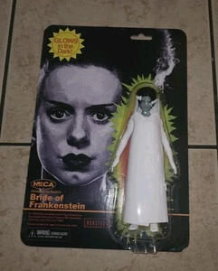 2025 SDCC NECA Retro-Glow-in-the-Dark BRIDE of FRANKENSTEIN GitD MoSC - Picture 1 of 10
