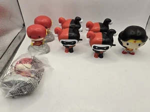 DC marvel 3.5 inches lot of 8 used3 × flash1× wonder woman4x early quin - Picture 1 of 10