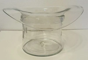 Cubo de hielo de vidrio con forma de sombrero de copa de cristal Blenko de colección de los años 80 - con monograma JSB - Imagen 1 de 6