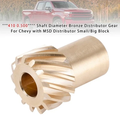 "410 0.500"" Shaft DiameterDistributor Gear Per Chevy with MSD Small/Big Block· - Image 1 of 4