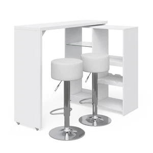 Bartisch-Set Vicco Vega 138 x 39 cm mit 2 Barhockern - Bild 1 von 9