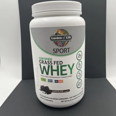 Garden Of Life  Sport, Grass Fed Whey, Chocolate, 23.28 oz (660 g) Exp 2/26 - Image 1 of 3