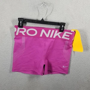 Nike Pro Sculpt Dri-FIT 3 Inch Shorts Womens Large Hot Fuchsia Training Gym - Picture 1 of 11