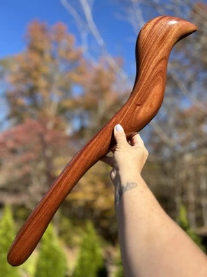 Arma primitiva Shillelagh garrote de madera dura exótica hecha artesanalmente de 24" NUEVO Foto 1 de 4