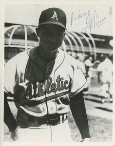 Lou Skizas - MLB Baseball: Kansas City Athletics - Autographed 8x10 Photo - Picture 1 of 1