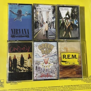 Alternative Indie Grunge Cassette Lot Nirvana Oasis The Verve Various 90s Mixed - Picture 1 of 3