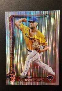 2025 Topps Series 2 - Kutter Crawford #515 Red Sox Rare Tinsel - Picture 1 of 13