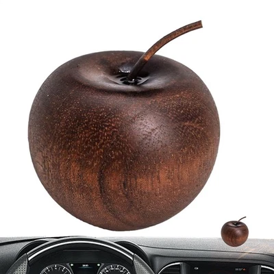 Aromaterapia de frutas de madera natural creativa en forma de manzana suministros de madera para el hogar Foto 1 de 4