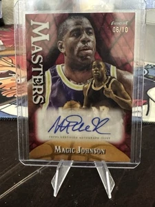 2024-2025 Topps Finest - Masters Autographs Magic Johnson Red /10 Lakers - Picture 1 of 2