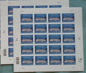 Two Panes x 20 = 40 of THE WHITE HOUSE in Winter 33¢ US Postage Stamps. USA 3445 - Picture 1 of 6