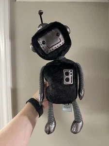 NWT Jellycat London Black Jellybot Little Robot Plush 12" Stuffed Animal Rare - Picture 1 of 10