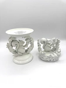 Bath & Body Works Squirrel Leaves & Nuts Soap  candle holder Fall Autumn Acorns - Picture 1 of 3