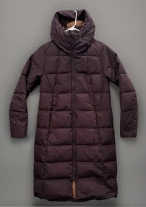 STIO Damen Gänsedaunen Long Puffer Jacke Gr. S lila Kapuze Taschen - Bild 1 von 16