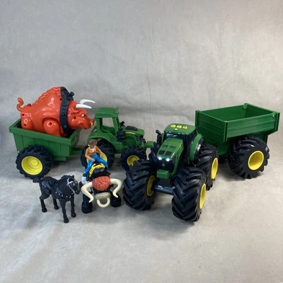 Lote de 4 juguetes ERTL JOHN DEERE y Fisher Price. Electrónica trabajo. Leer más abajo. Foto 1 de 4
