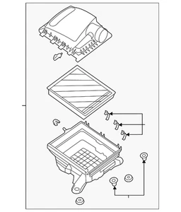 Genuine Ford Air Cleaner Assembly KB3Z*9600*B - Picture 1 of 3
