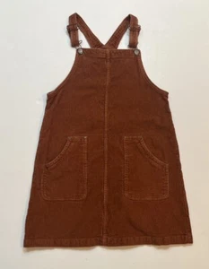 Wonder Nation Girls XL Plus Burnt Orange Corduroy Overall Dress - Picture 1 of 5