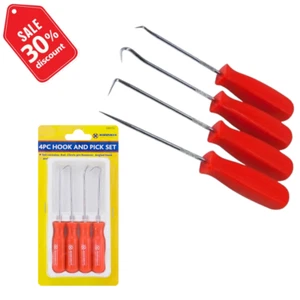 4 x PICK AND HOOK SET ORING O RING DICHTUNG DICHTUNG ENTFERNER ENTFERNER PICKS WERKZEUG - Bild 1 von 1