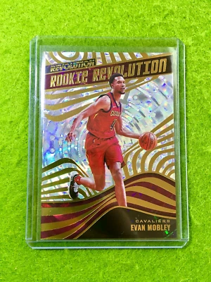 EVAN MOBLEY FRACTAL PRIZM ROOKIE CARD REVOLUTION  2021-22 Revolution - Image 1 of 4
