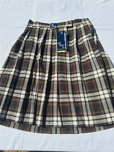 Girls Size 18 School Uniform Plaid Skirt New - Picture 1 of 5