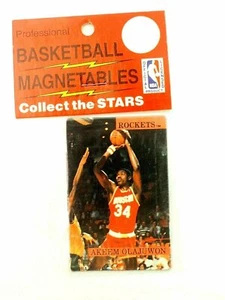 Akeem Olajuwon Houston Rockets Professional Basketball Magnetables 1989 Mint - Picture 1 of 4