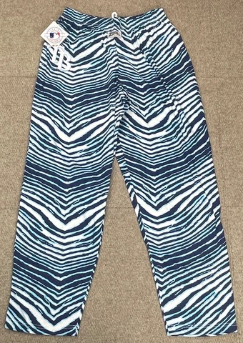 Majestic Zubaz MLB Tampa Bay Rays Men's Zebra Comfy Pants Size Large Cover