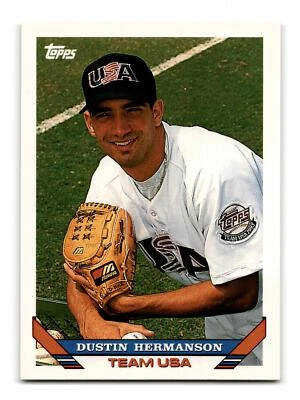 Dustin Hermanson RC Rookie 1993 Topps negociado #22T EE. UU. alto grado como nuevo Foto 1 de 2