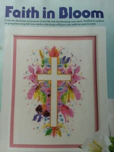 Revista Faith In Bloom Cruz Fuera de Uso Punto de Cruz PATRÓN (A) - Imagen 1 de 1