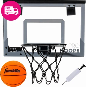 Mini Basketball Hoop Set Kids Indoor Over Door Bedroom Office Play Toy Ball Game - Picture 1 of 11