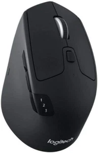 Logitech M720 Triathlon Multi-Device Wireless Mouse, PC/Mac/iPadOS - Black - Picture 1 of 4