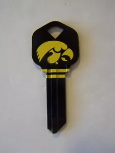NCAA Iowa Hawkeyes KW1 House key blank - Picture 1 of 1