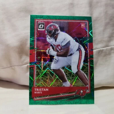 Tristian Wirfs 2020 Donruss Optic Green Velocity Prizms Rookie Card #129 Iowa  - Image 1 of 2